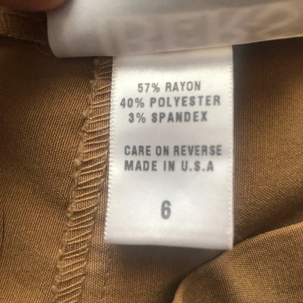 Fibers Barbara Lesser Women's Size 6 Capris Pants